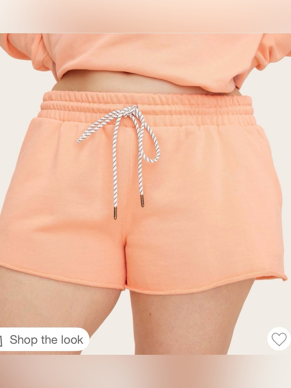 Parke x Target Collaboration Women's Peach Athletic Drawstring Shorts